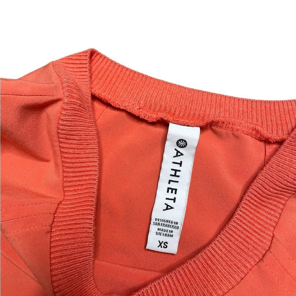 Athleta Zephyr Tank Orange Top with Relaxed Fit - Picture 6 of 6